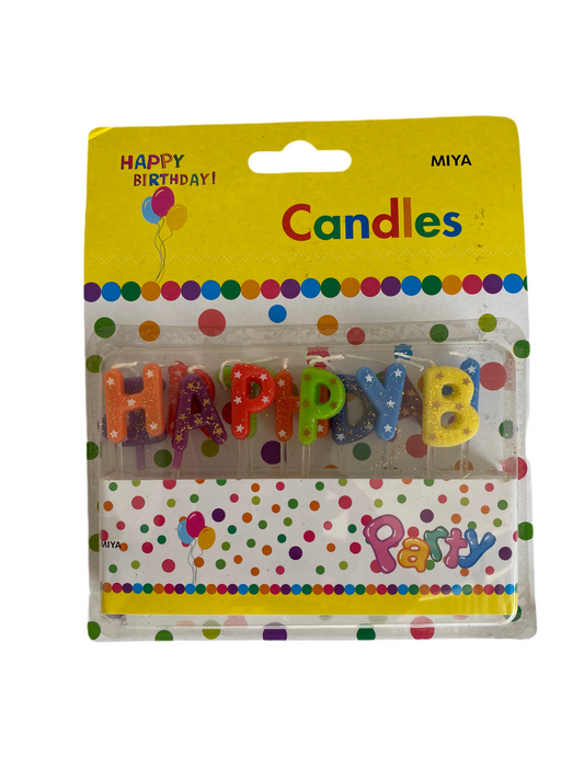 Happy Birthday Letters Candles