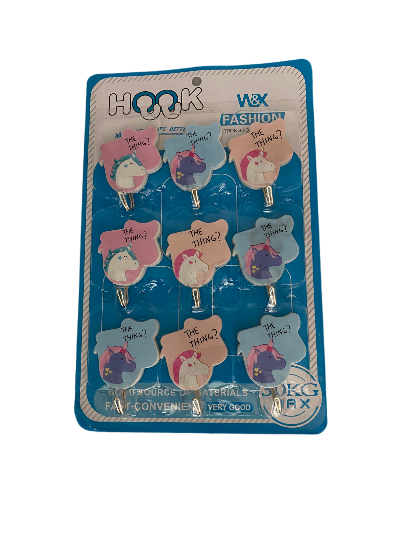 Set 9 Pcs Adhesive Hooks