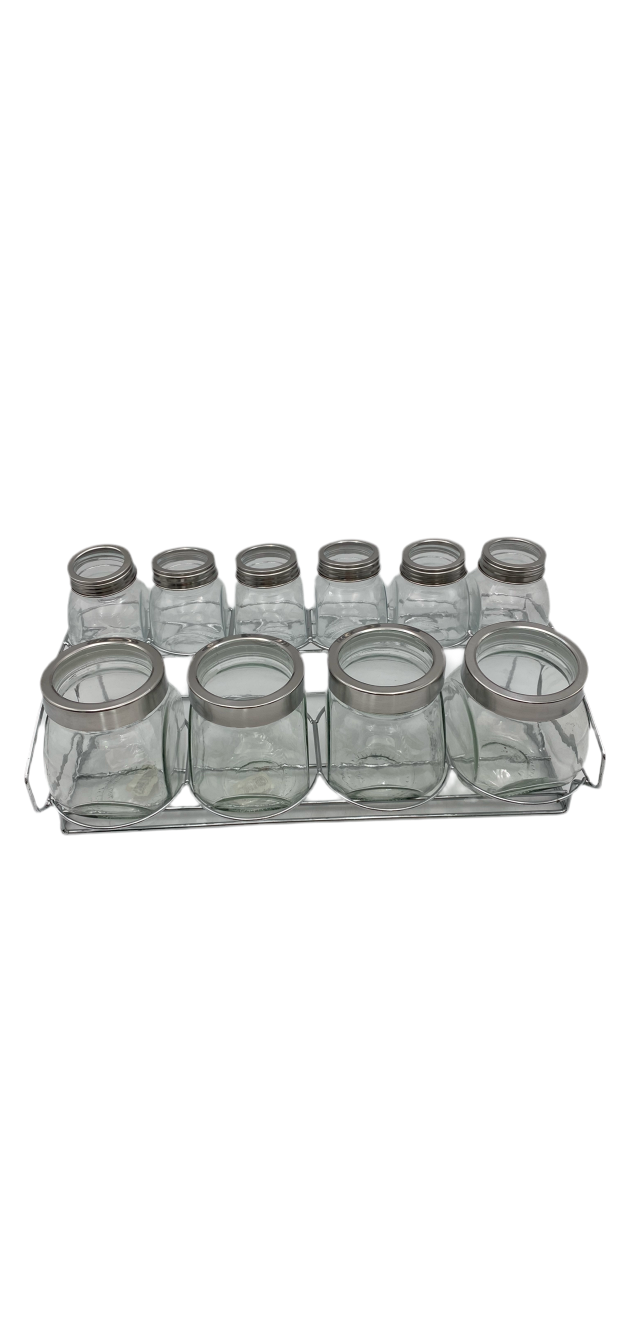 GeBe, 10 pcs glass canister set with stand