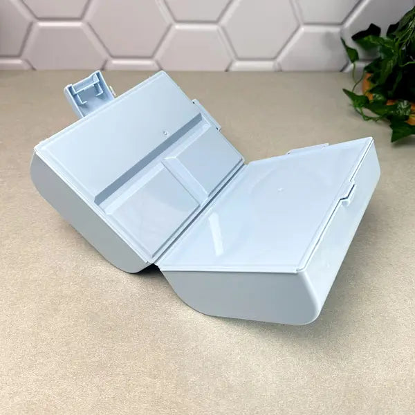 Colorful rectangular lunch box with double lid