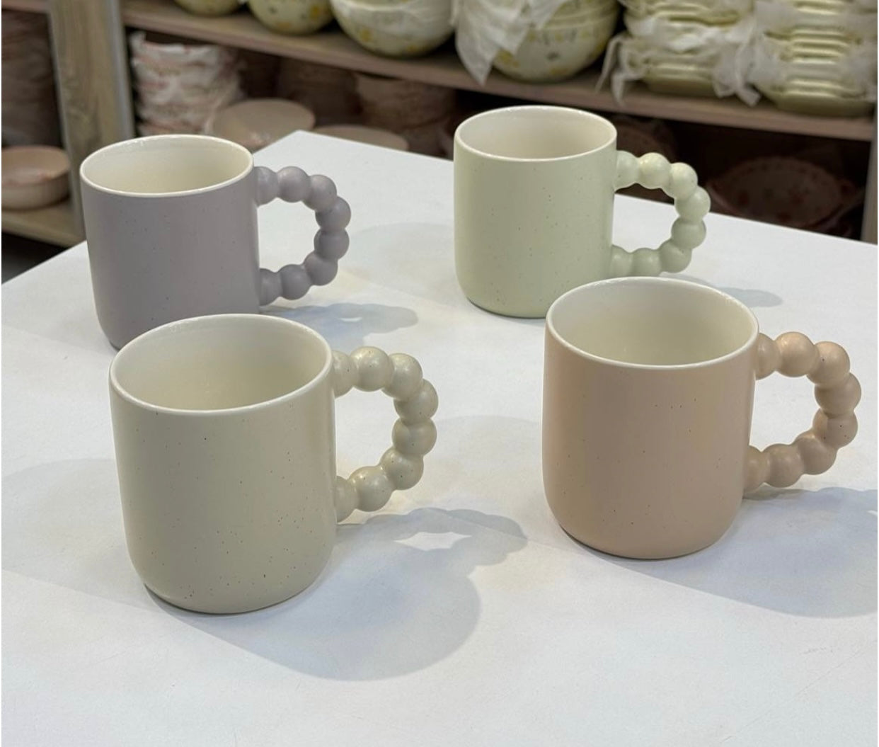 4 Pcs Ceramic Tea Mugs Set