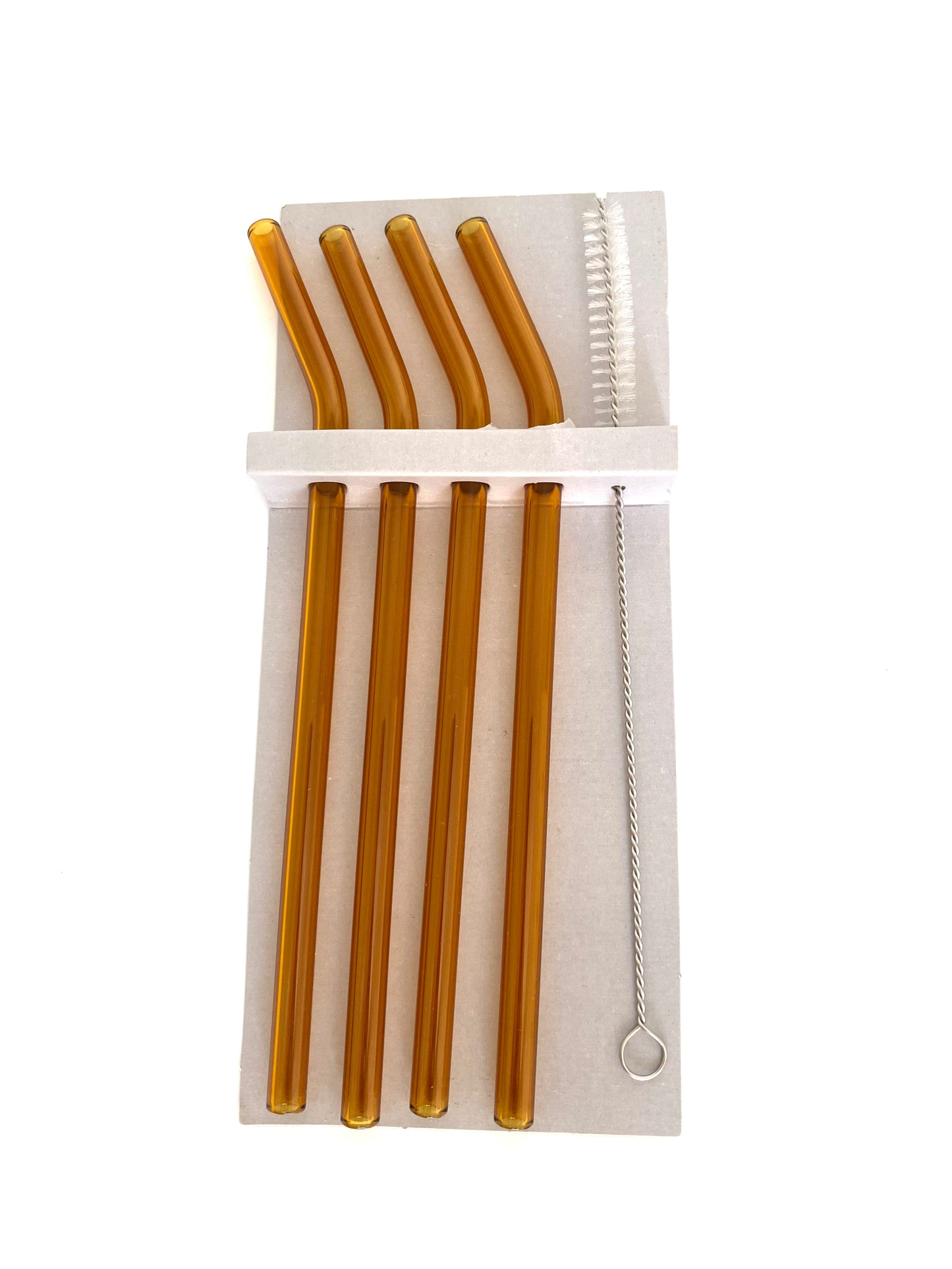 5 Pcs Glass Straw Set