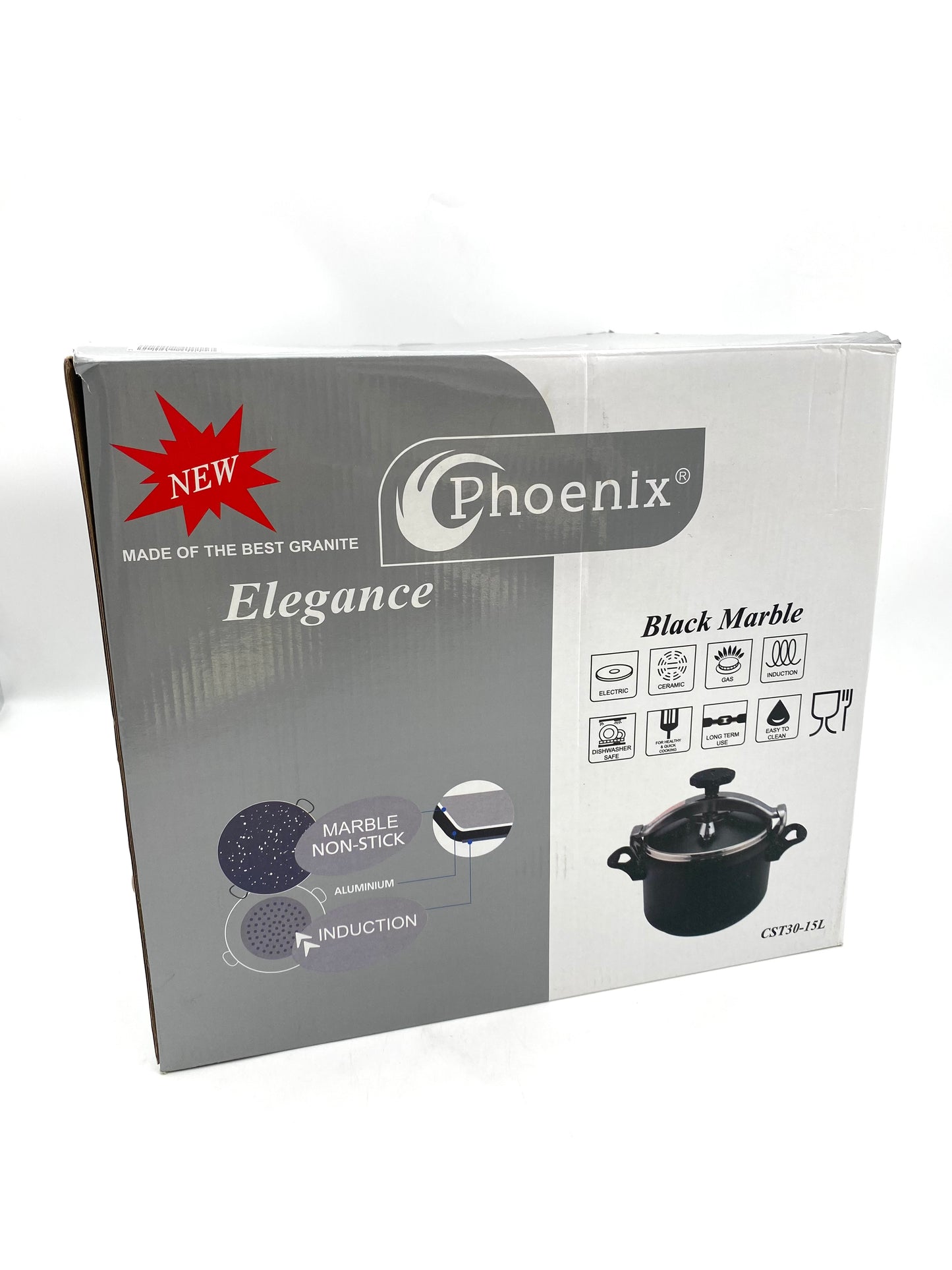 Phoenix, 15 L Professional Granite Pressure Cookware, "Presto"