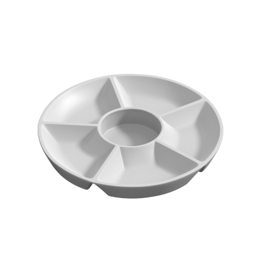 Melamine Divided Snack Serving Tray