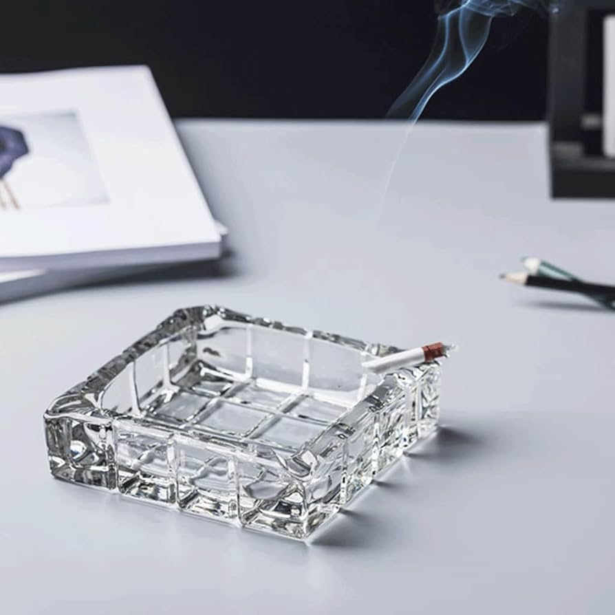 Phoenix,Square Crystal Ashtray