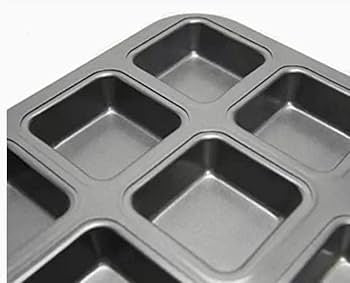 12 Cavity Mini Brownie Aluminium Baking Tray
