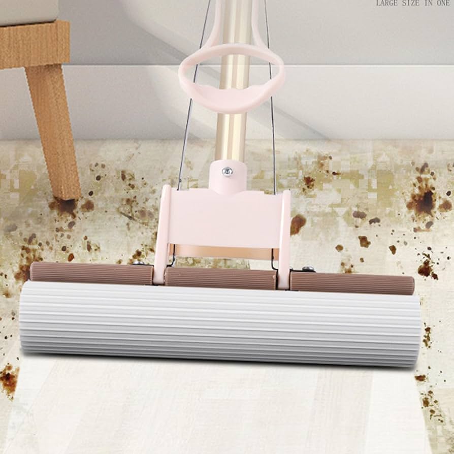 Water Absorbent Squeeze Mop with Long Handle for Floor Tile