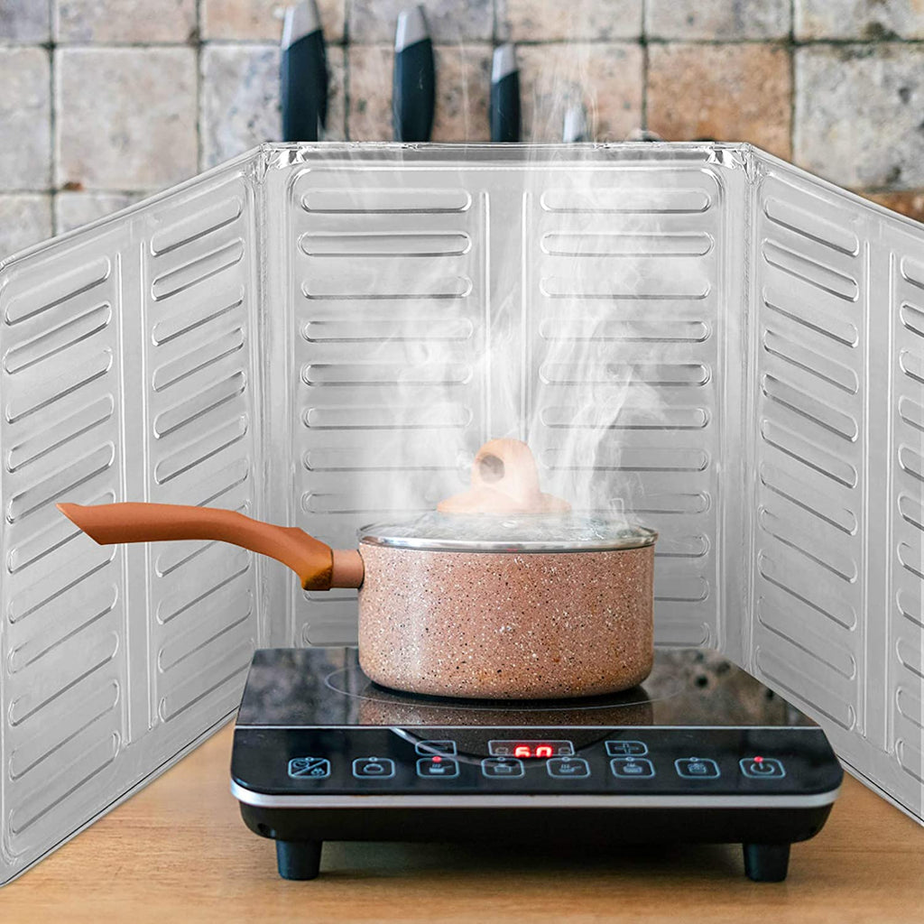 Aluminum Foil Gas Stove Shield Oil Splatter Screen Kitchen Tool 84 X 32.5cm