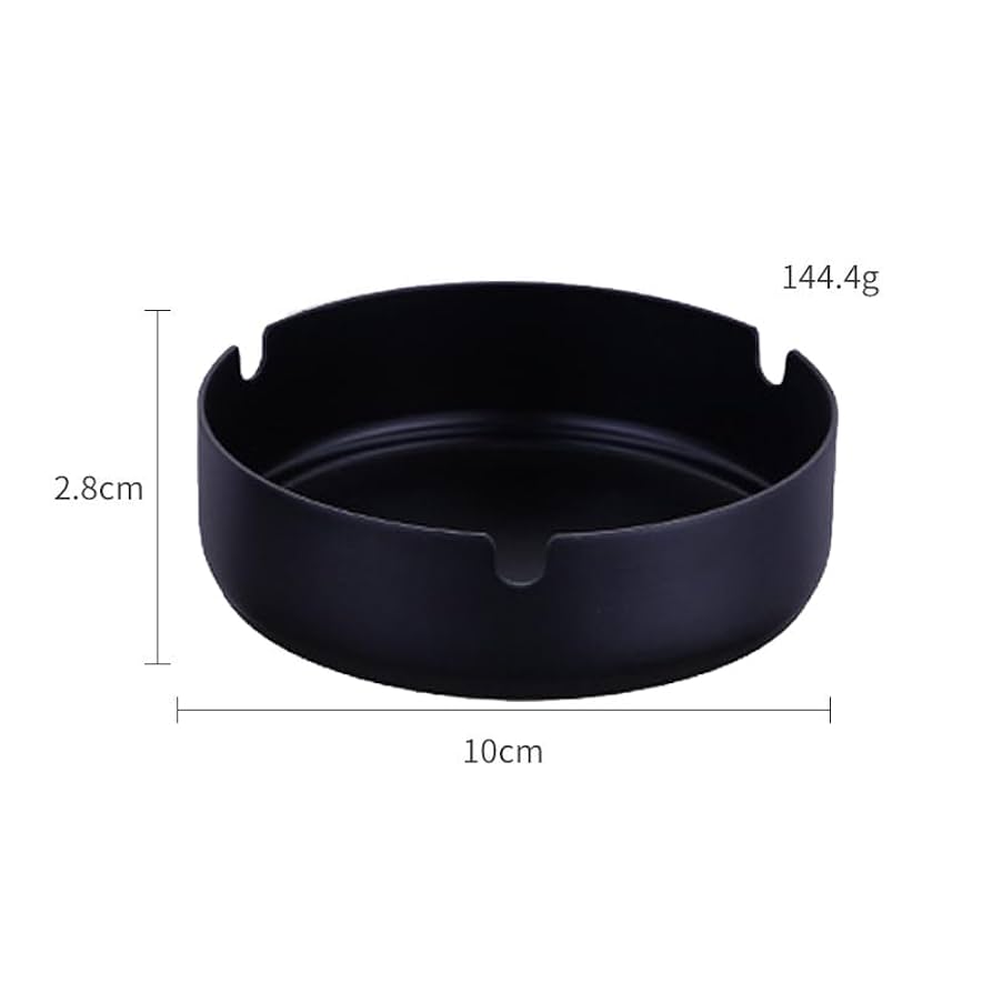 Stainless Steel Ashtray -Black