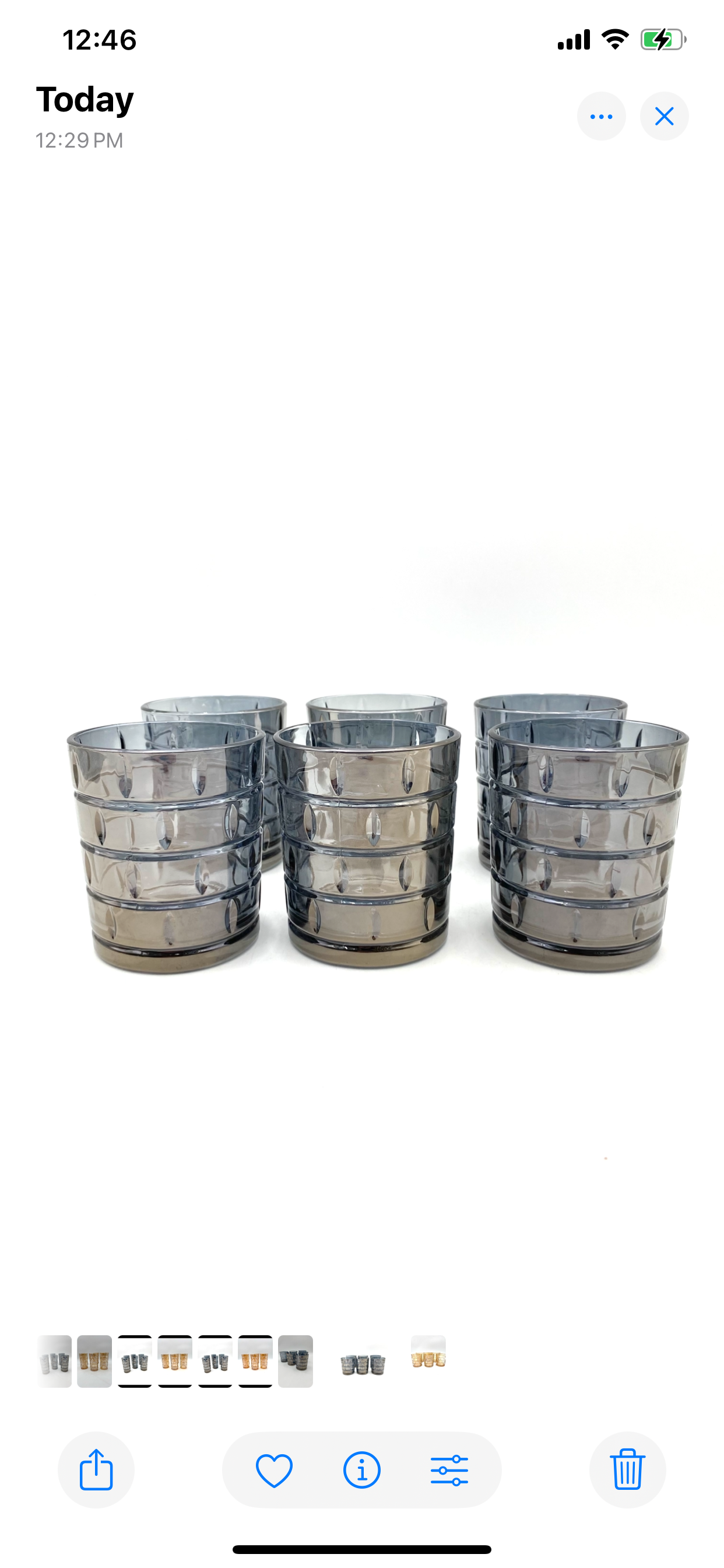 Phoenix, set 6 pcs Short Glass Cup