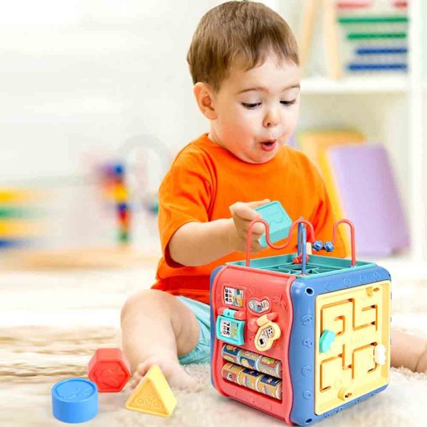 Wisdom Hexahedral Six Sided Drum - Blue