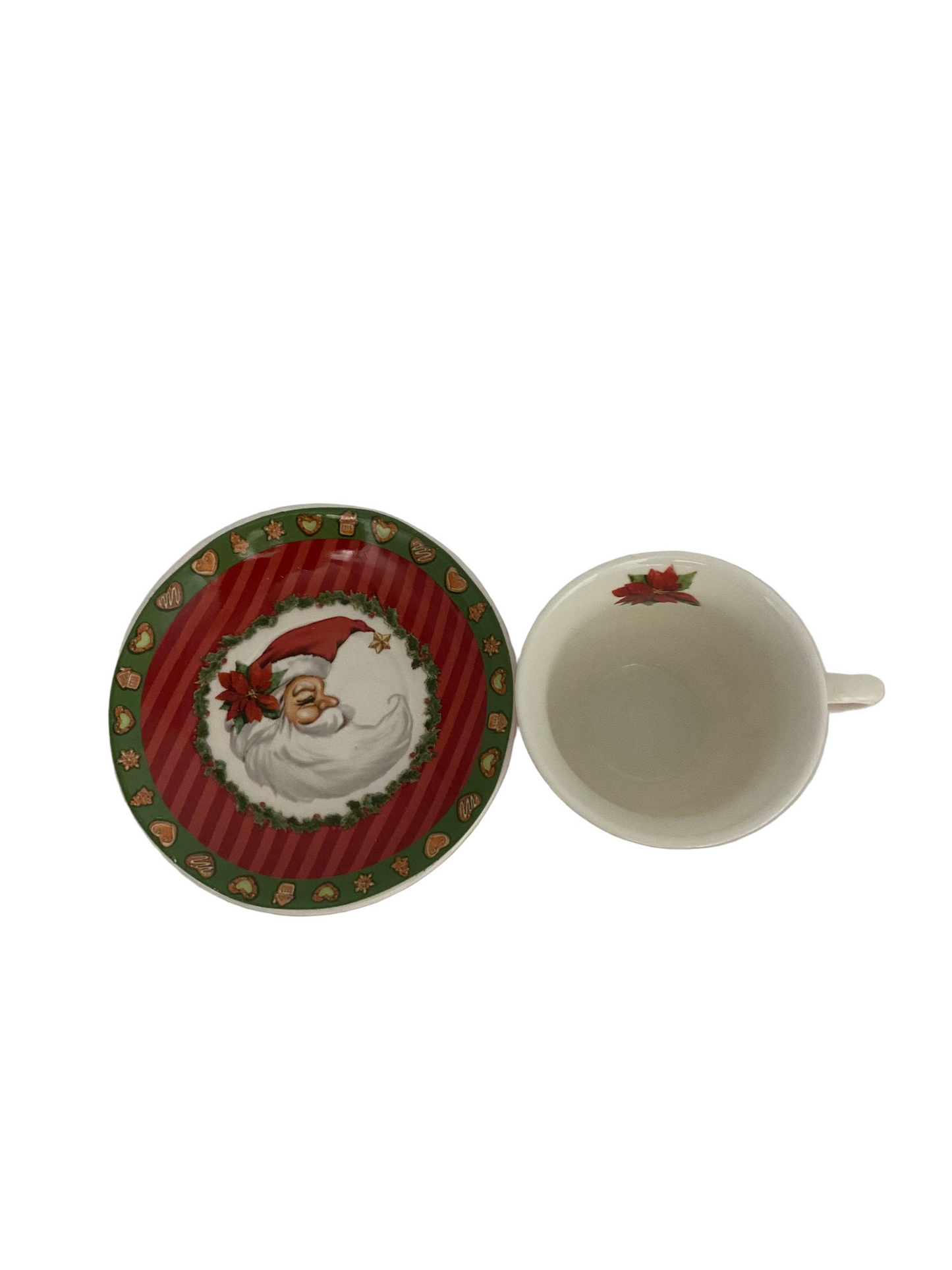 12 PCs Santa Clause Coffee Cups With Saucers Set
