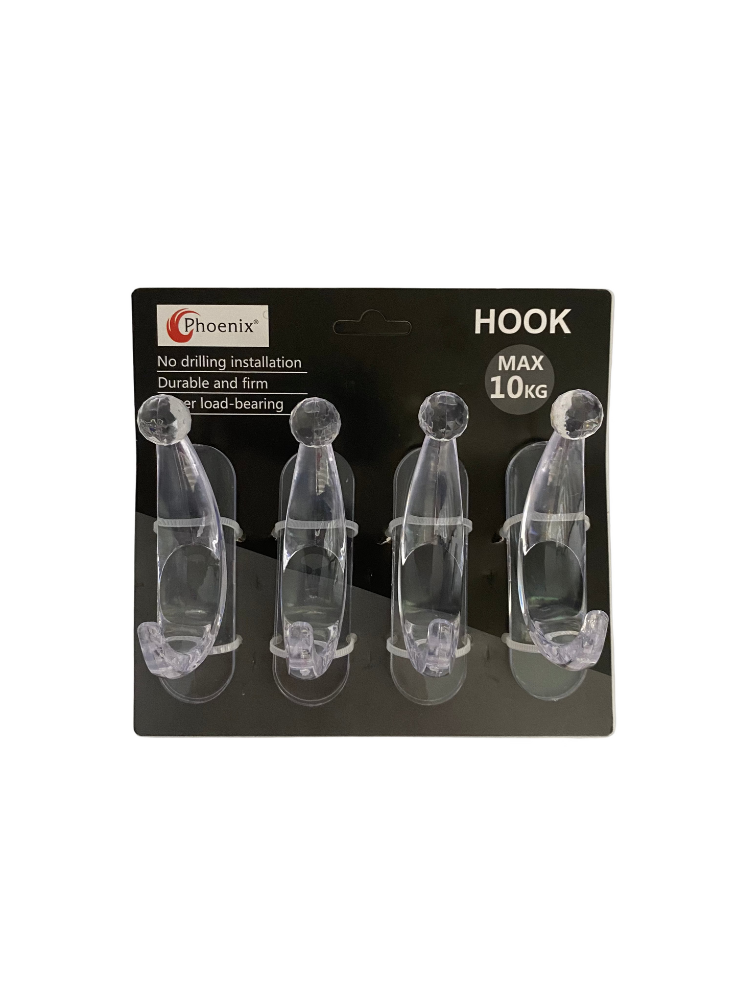 Phoenix, 4 PCs Adhesive Hooks Set