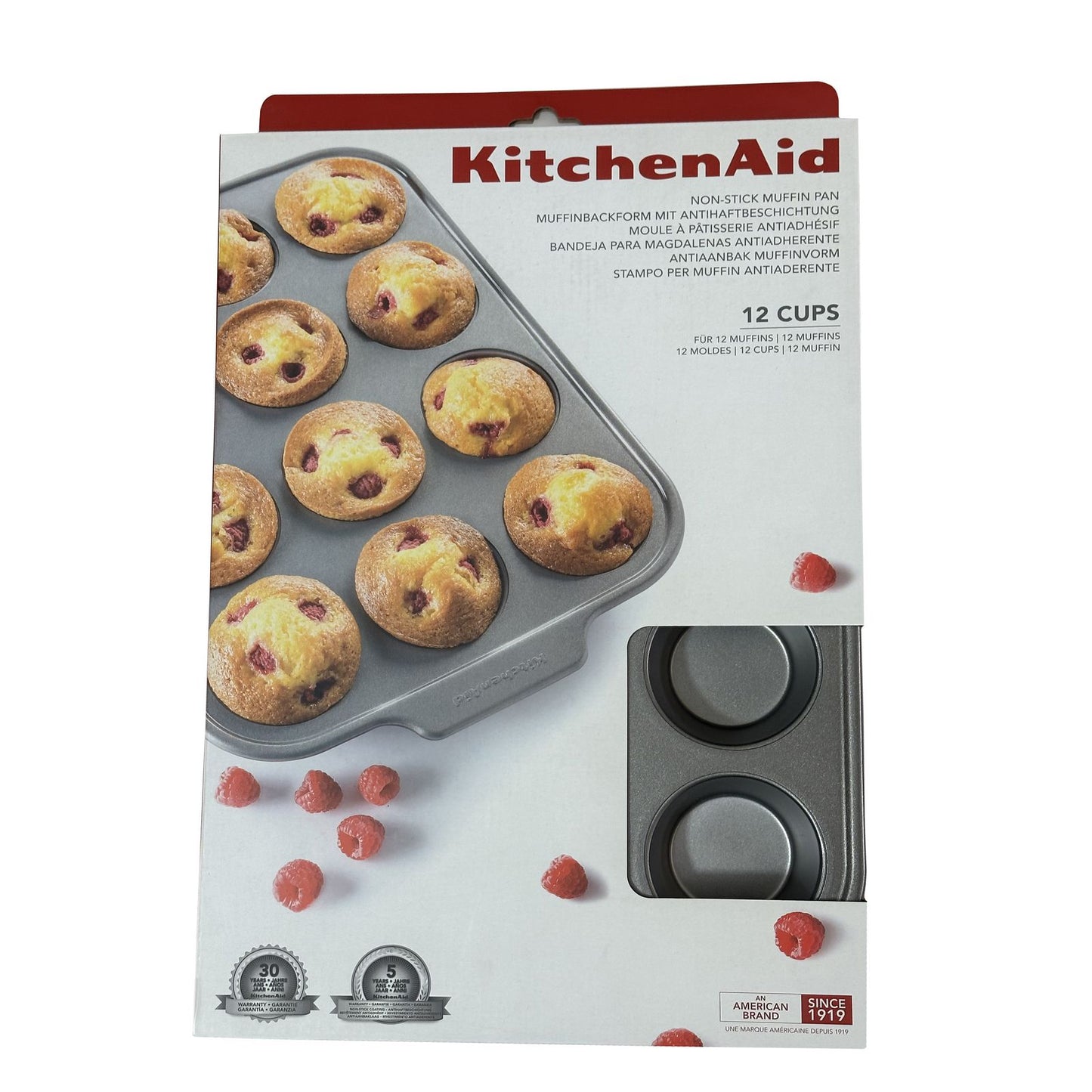 New KitchenAid non-stick 12 cup muffin pan