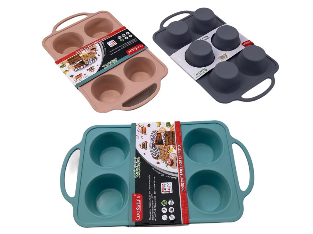 Cookstyle, 6 cup Silicone Muffin Mold