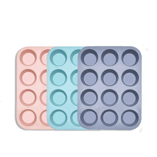 Cookstyle, Silicone 12pcs Round Cupcake Mold