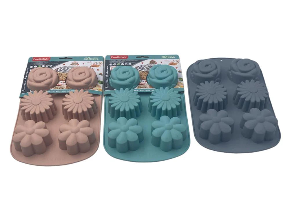 Cookstyle, Silicone 6 pcs Multi Flowers Mold