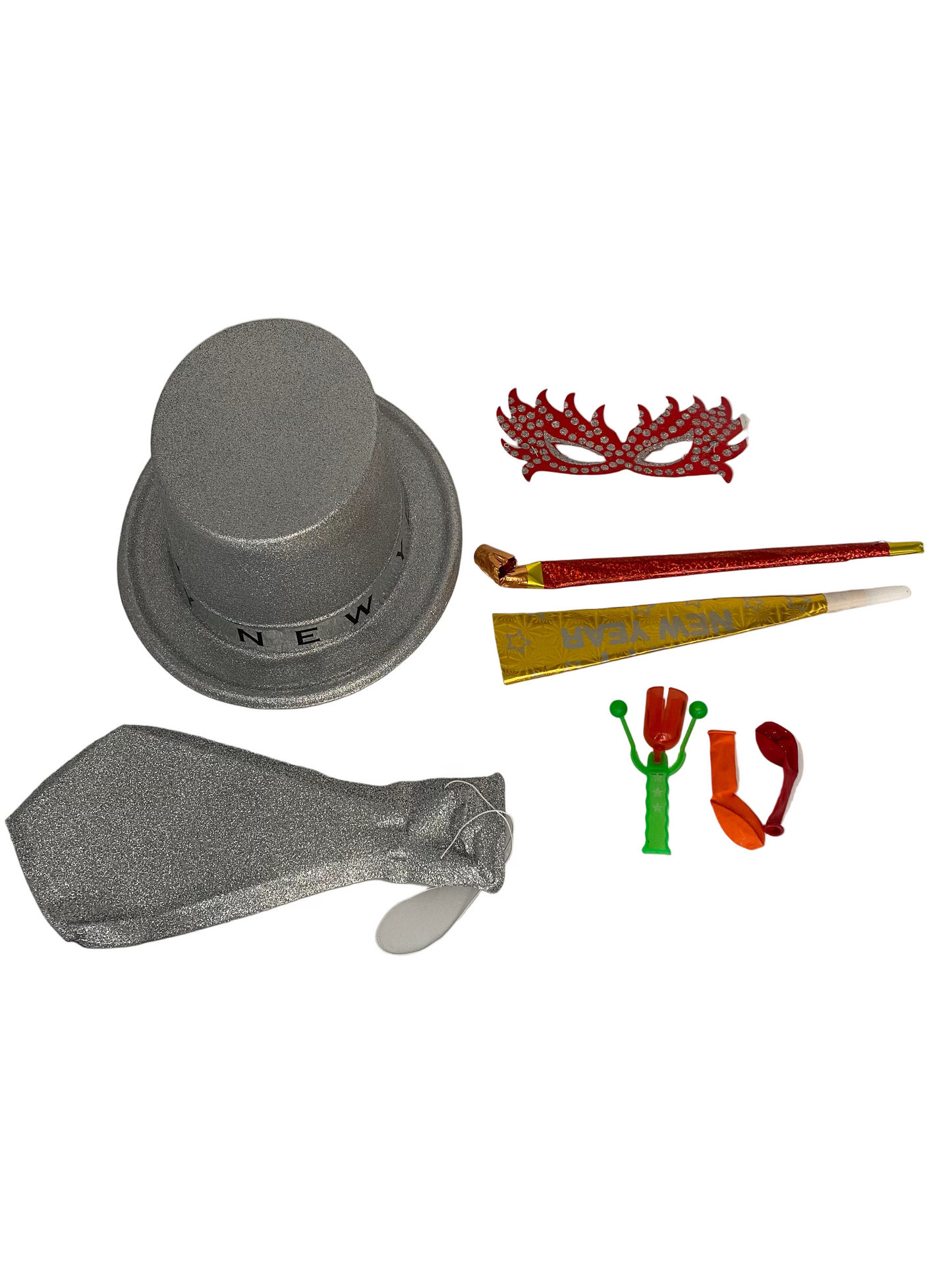 Glitter Plastic Cotillion Set