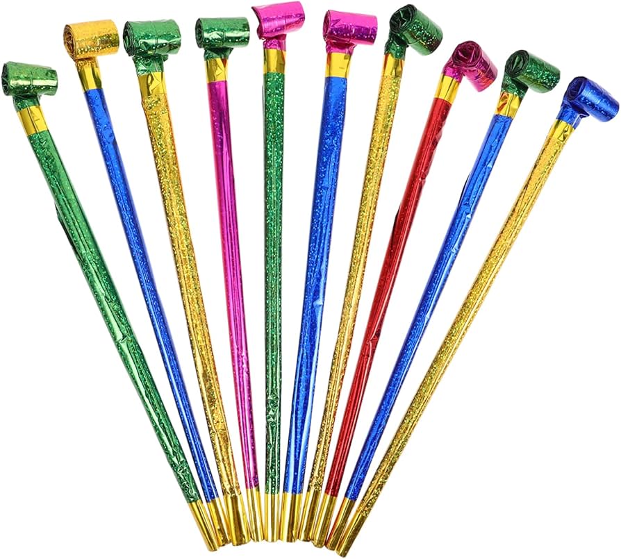 1 Pc Paper Colorful Blowout Tube