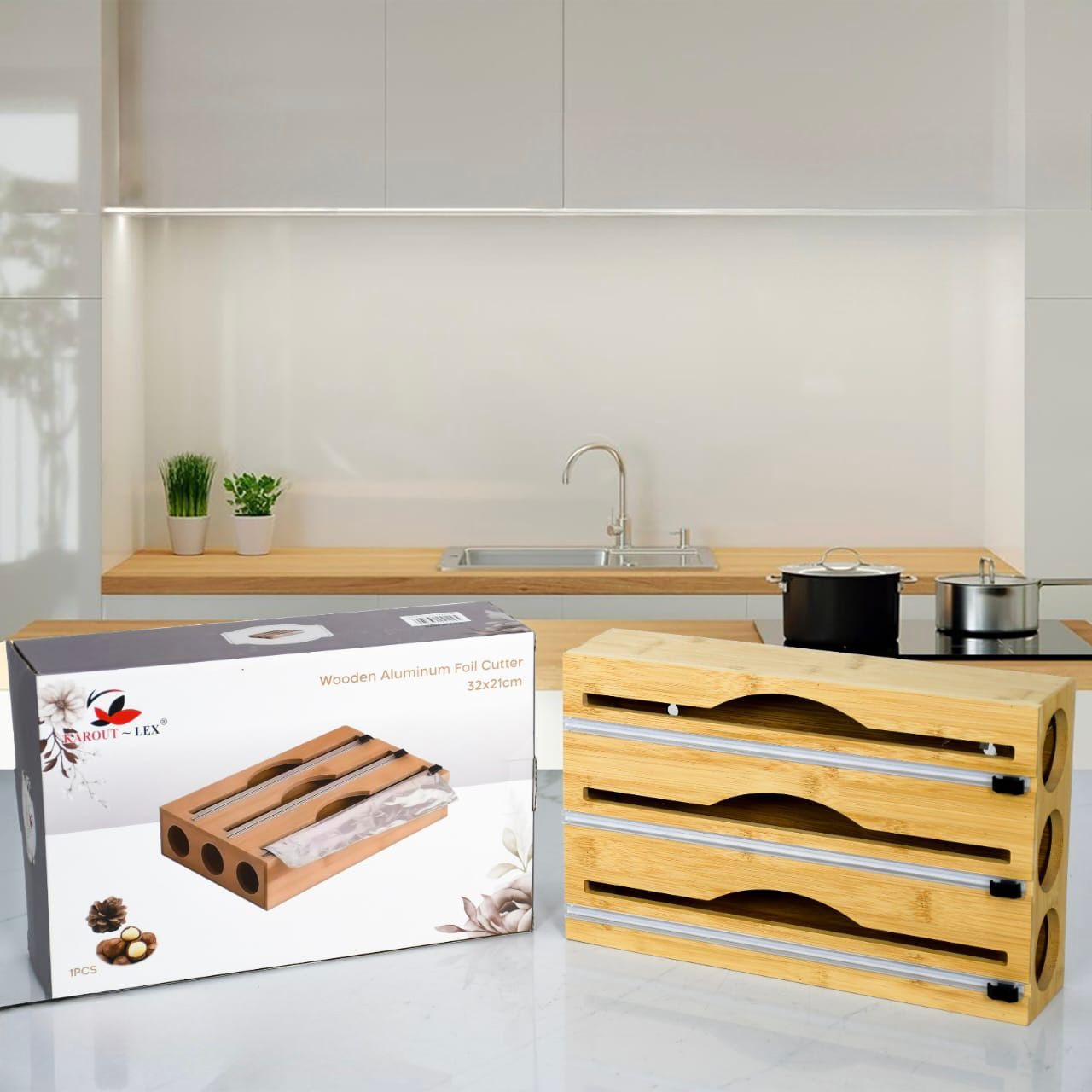 Wooden Aluminium Foil Cutter