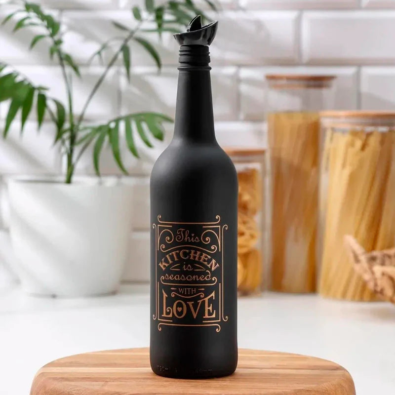 Herevin, Oil Bottle-black matt