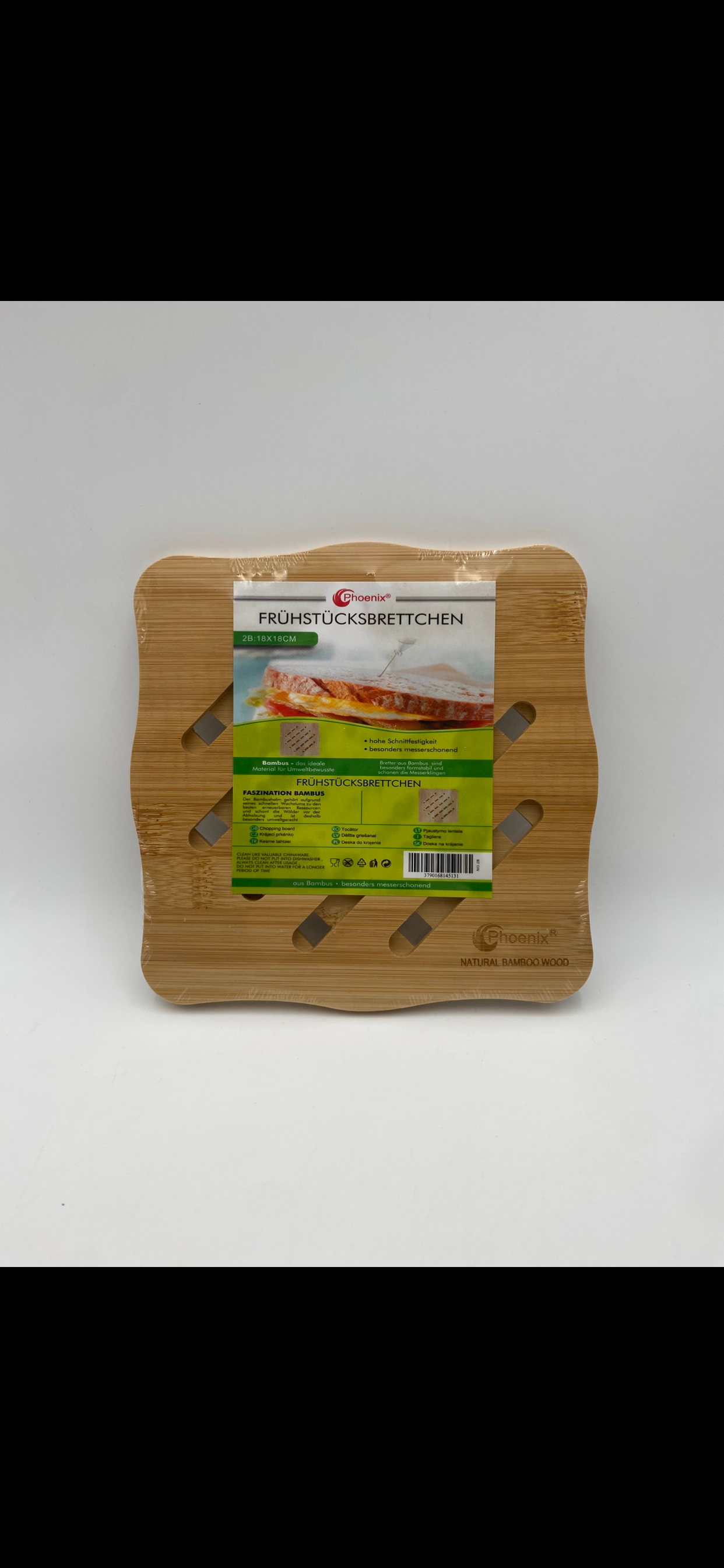 Coaster, Natural bamboo wood