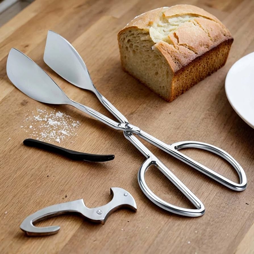 Stainless steel food tongs