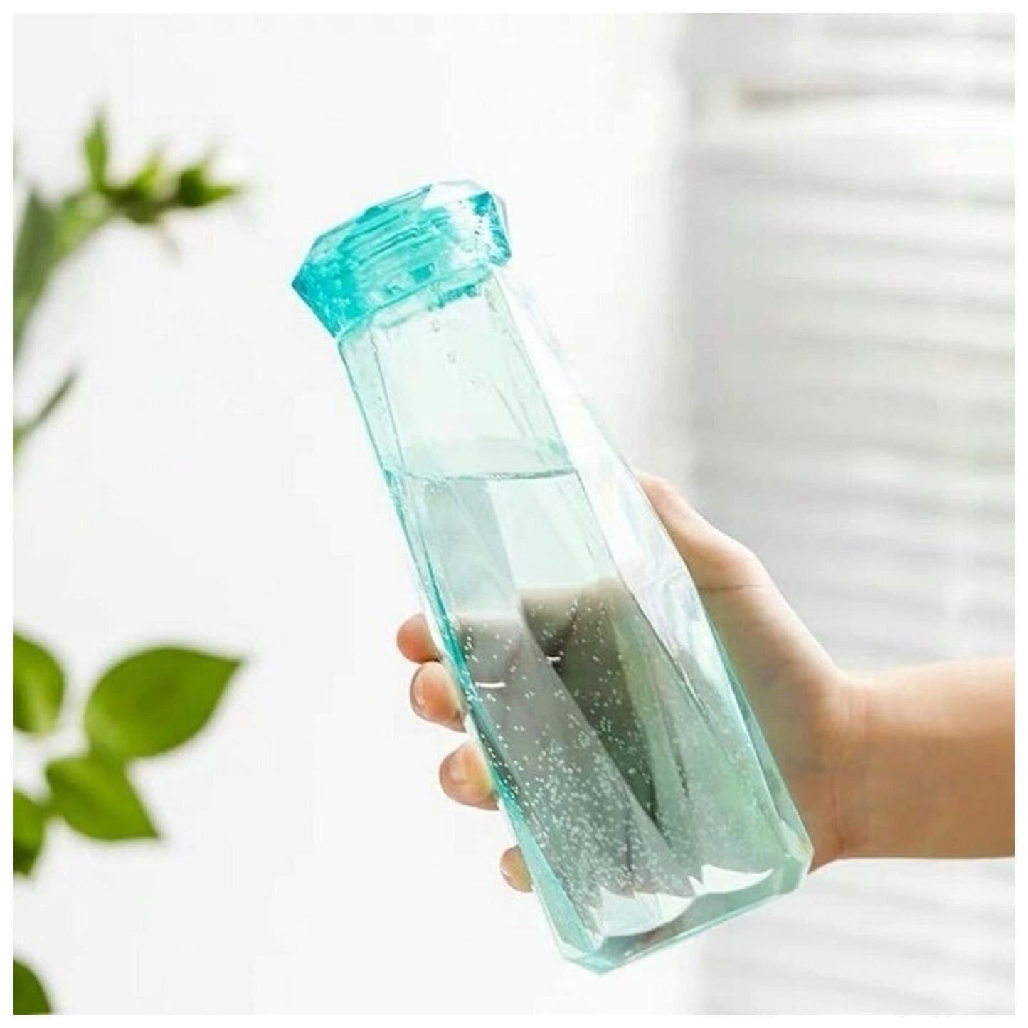 420 ml Glass Water Bottle Diamond
