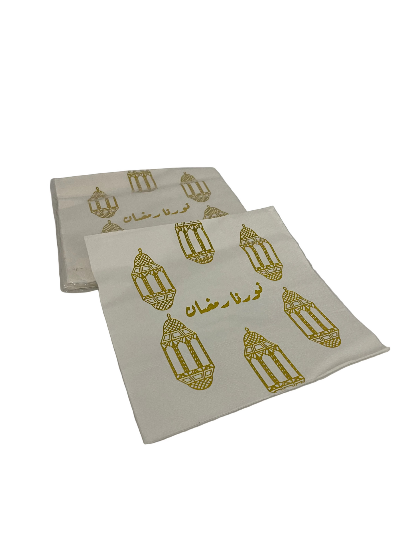 White & Gold “Ramadan” Napkins (20 Pcs)
