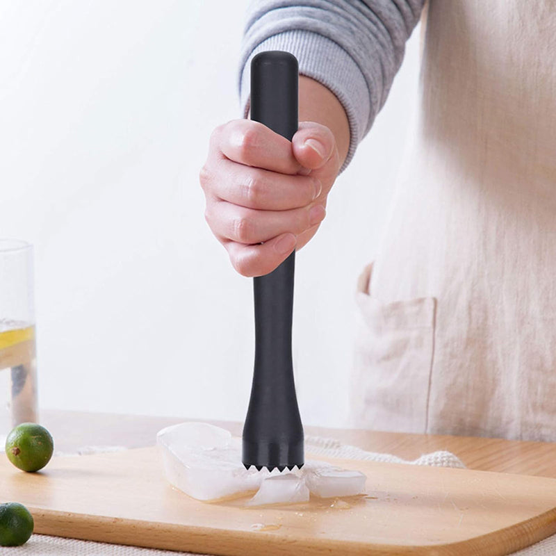 29.5 CM, Bar Tool Muddler Durable and Ribbed for Crushing ice, Fruits, Berries, Sugar, Spices, and Herbs