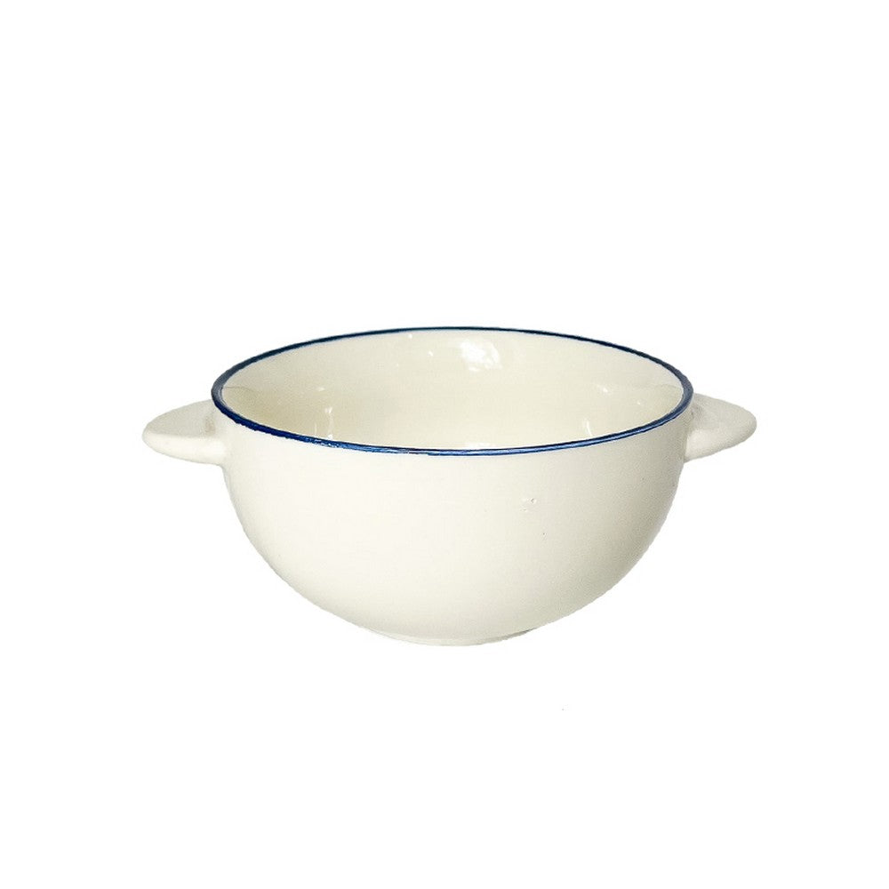 Porcelain Bowl With Two Handles