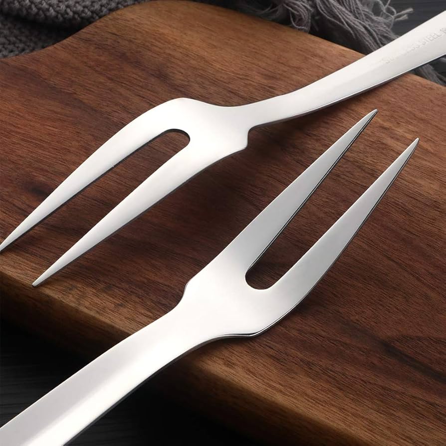 Stainless steel Large meat fork