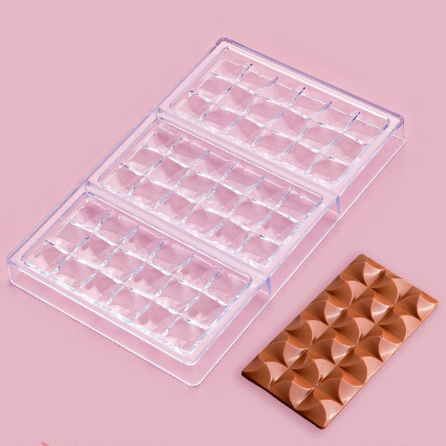 Acrylic Chocolate Mold - 3 Bar