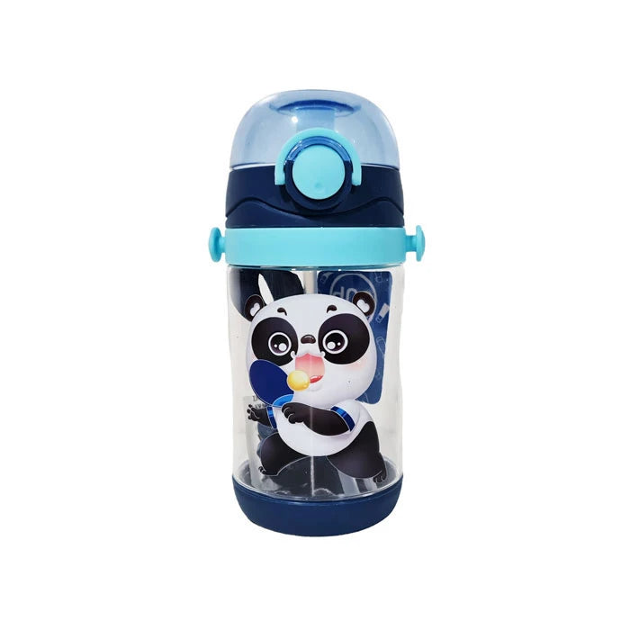 450 mL kids plastic water bottle with straw