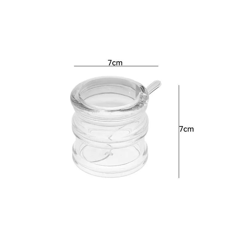 Acrylic Sugar Jar With Lid & Spoon