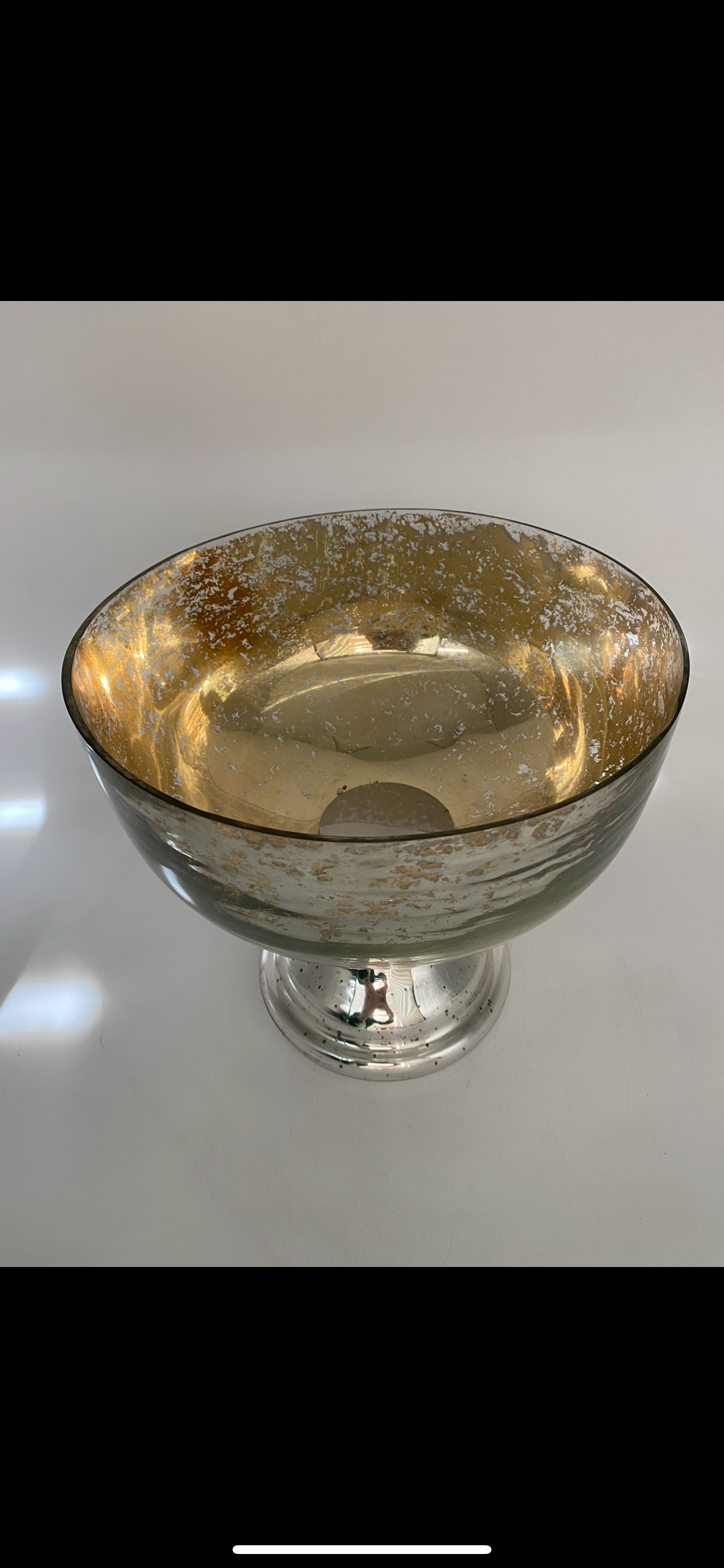 Decorative bowl antique silver