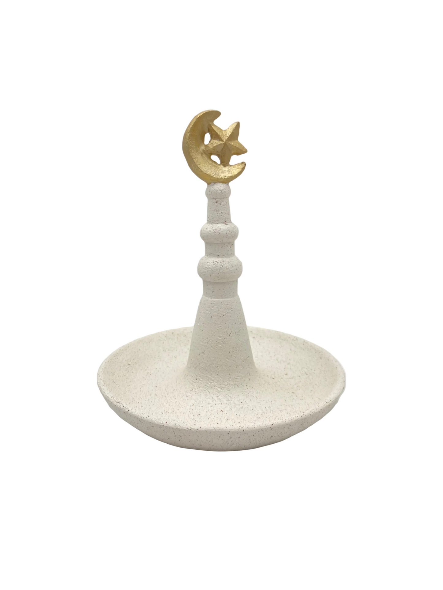 White & Gold Porcelain Decorative Serving Plate