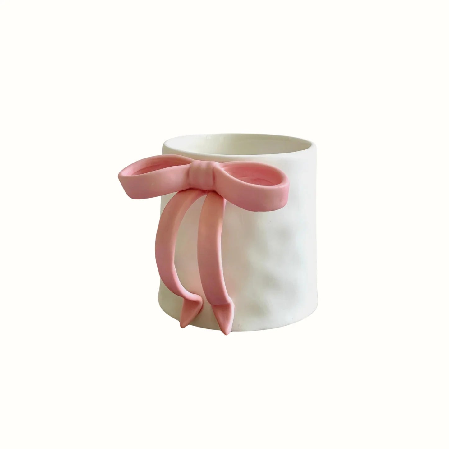 350 ml Matt Ceramic Mug With Ribbon Handle