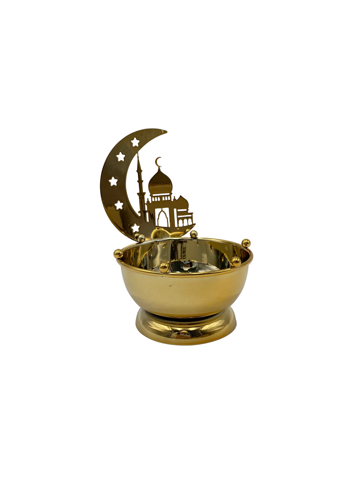Ramadan Golden Metal Decorative candy Bowl