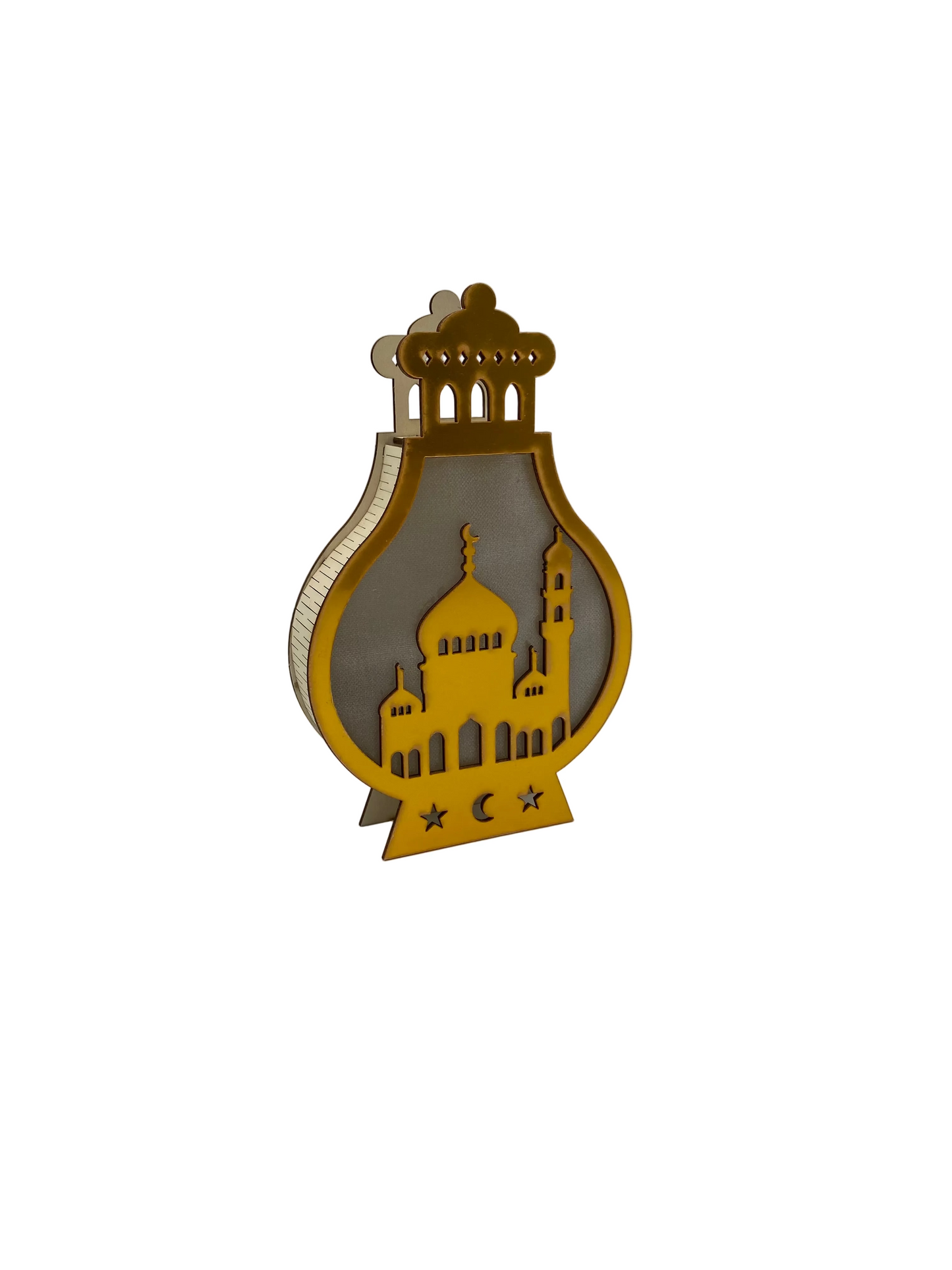 Ramadan Wood Table Decoration With Light