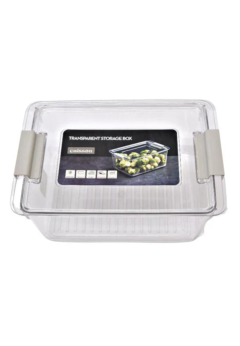 Transparent Plastic Storage Box with Lid