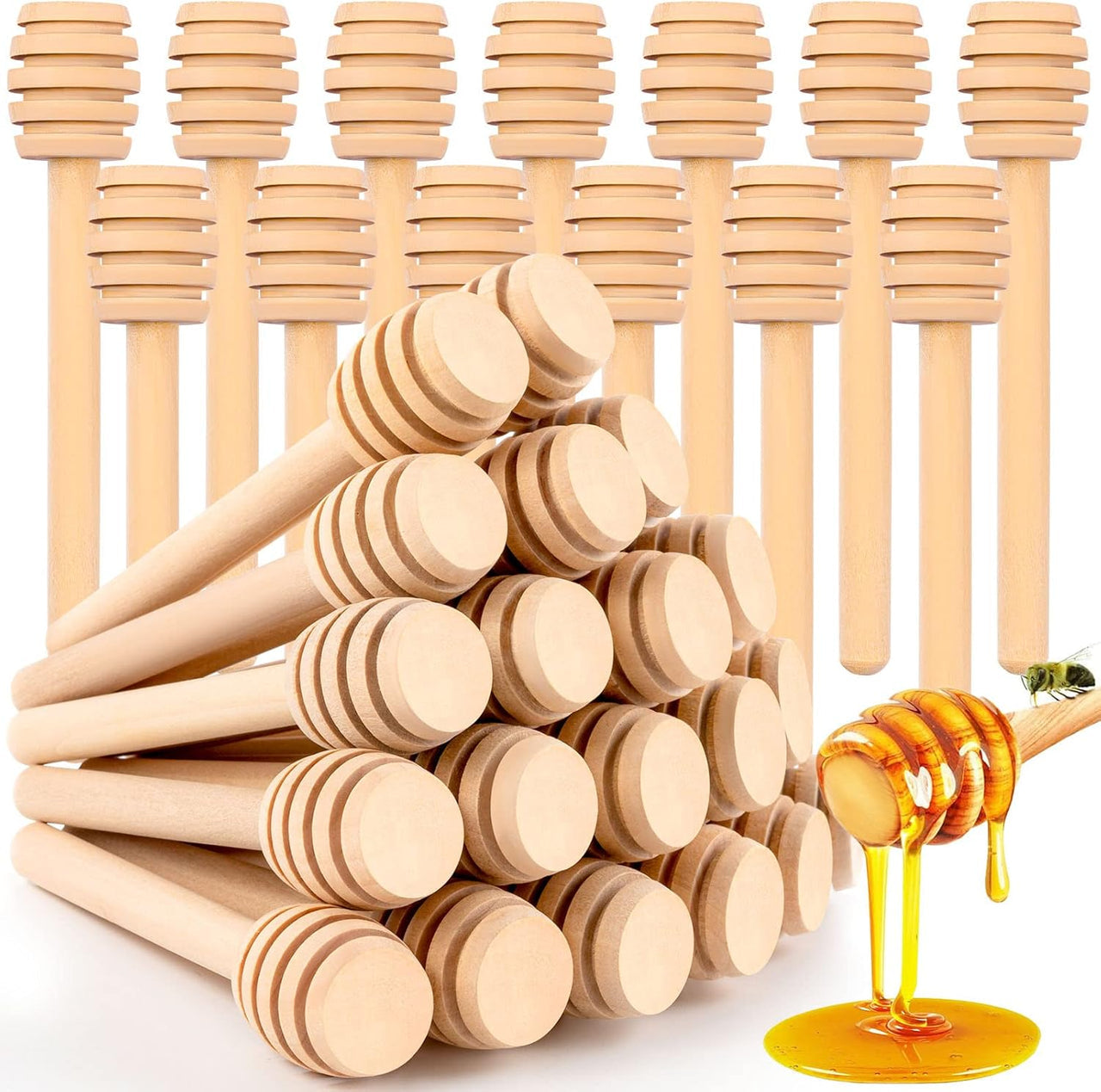 Wooden Honey Dipper