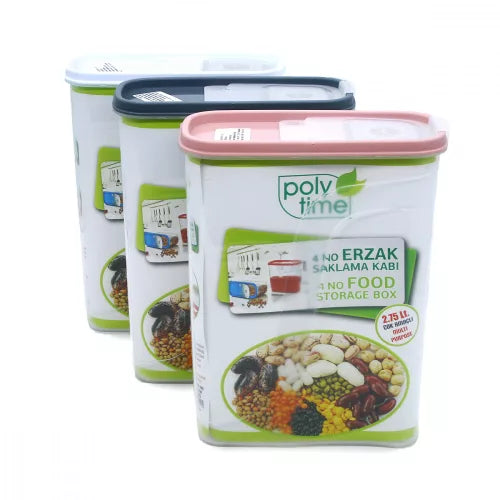 Poly time, 4 L Plastic Storage Box