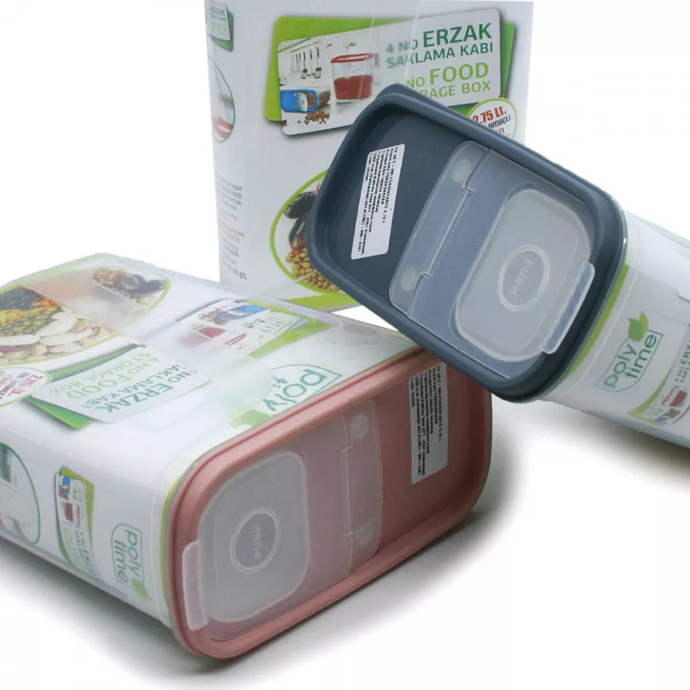Poly time, 4 L Plastic Storage Box