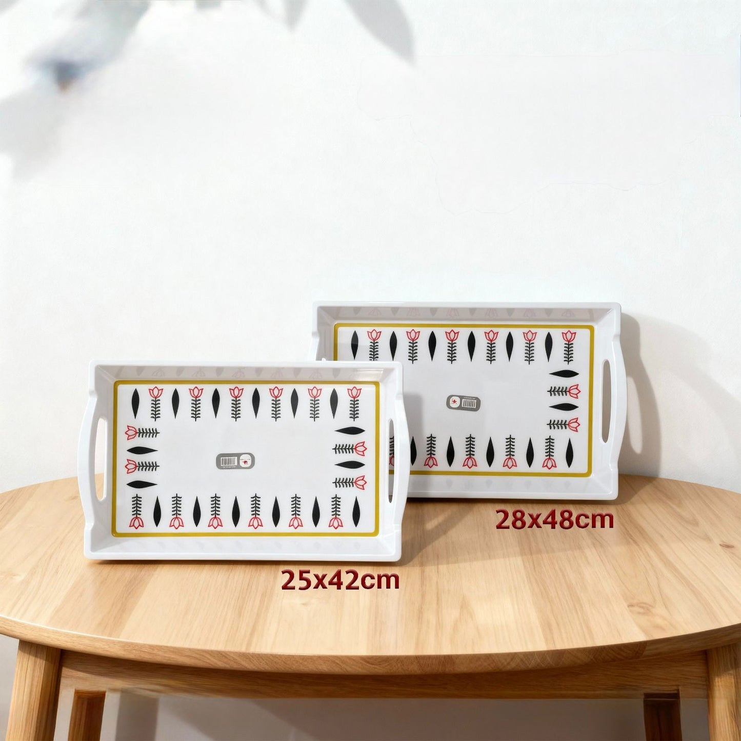 16.5 inch Melamine Handle Tray