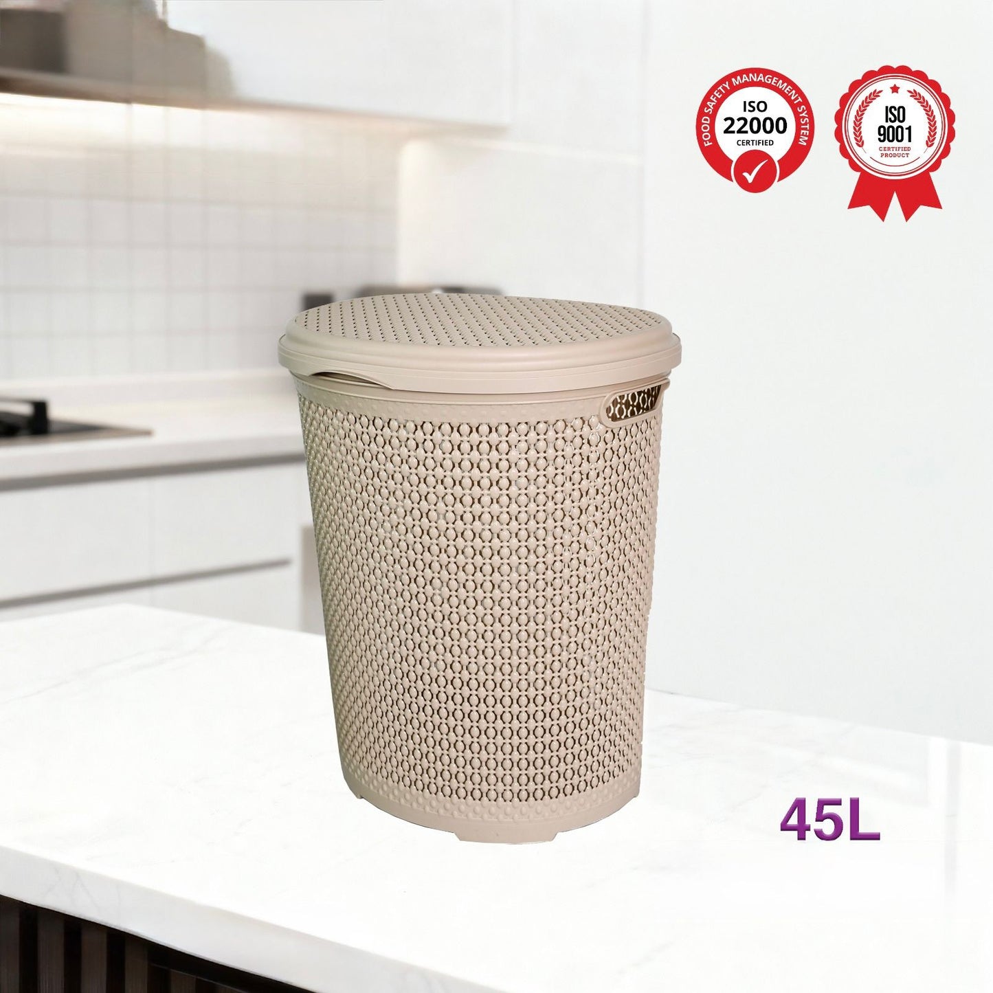 Follow me, 45 Lt Pearl Oval Laundry Basket