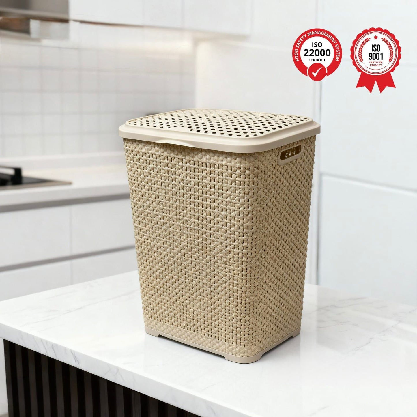 Follow me, 55 Lt Pearl Square Laundry Basket