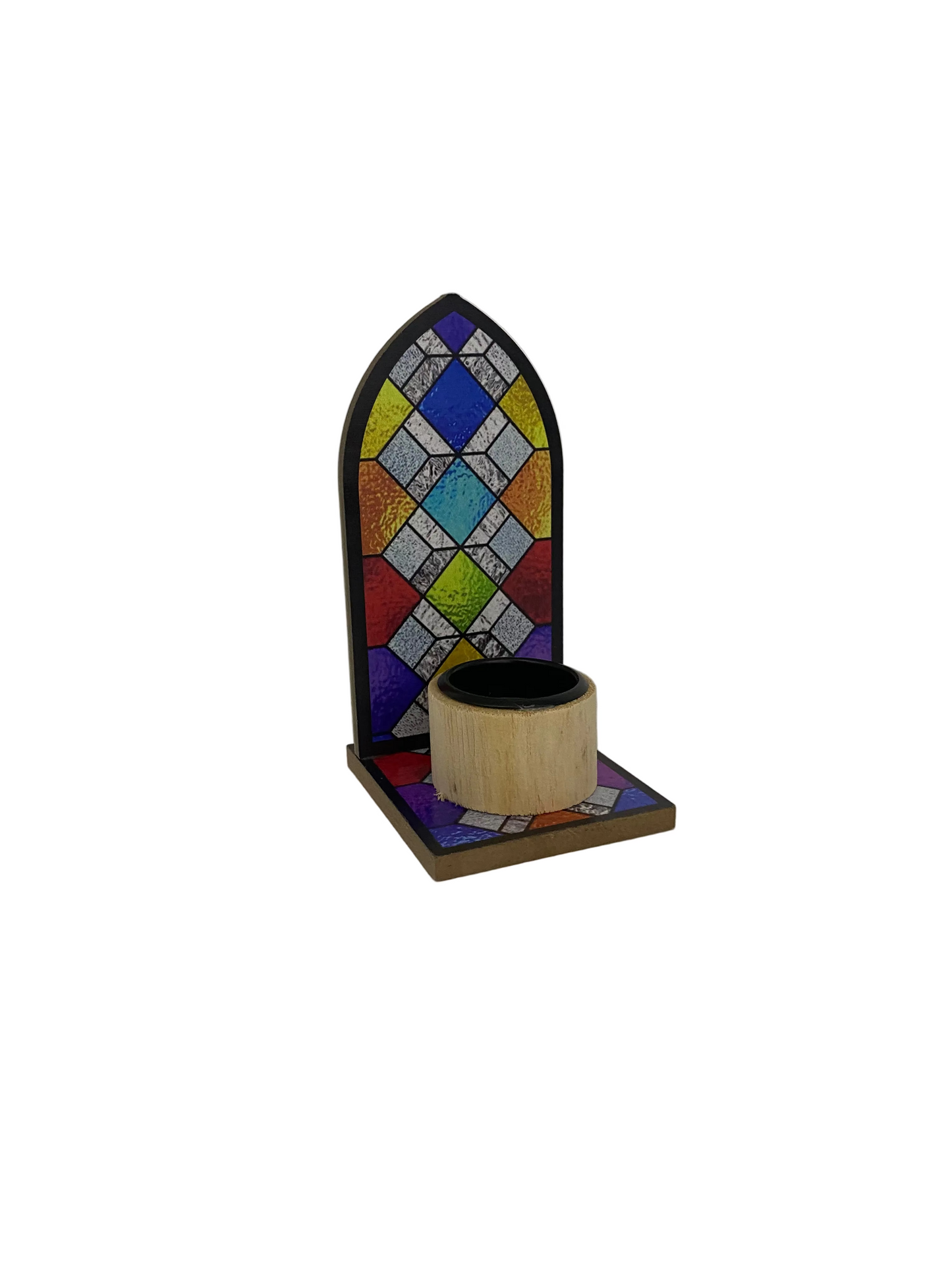 Wood Decorative Candle Holder
