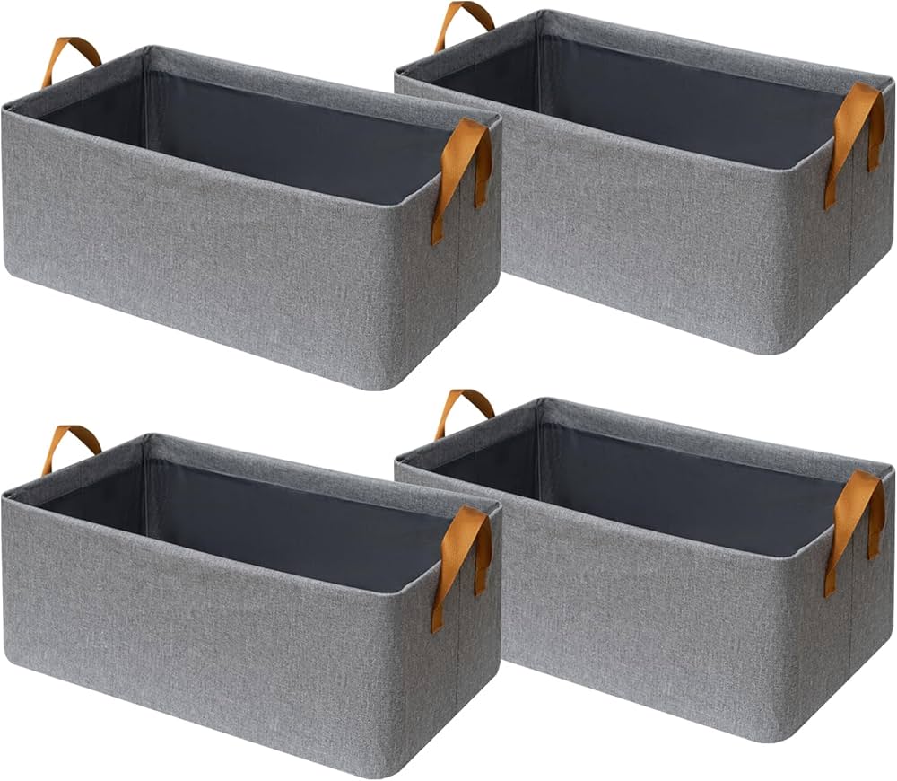 1 pc Large Storage Baskets with Metal Frame