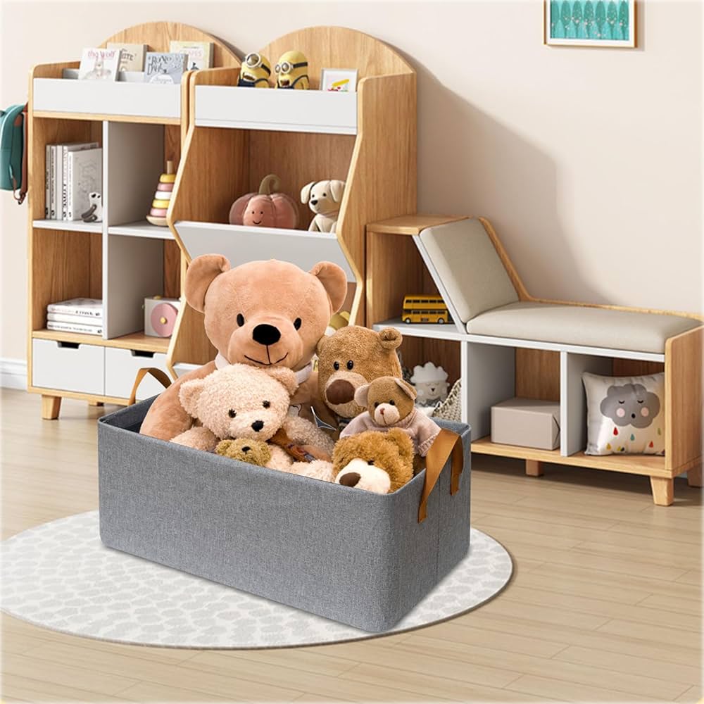 1 pc Large Storage Baskets with Metal Frame